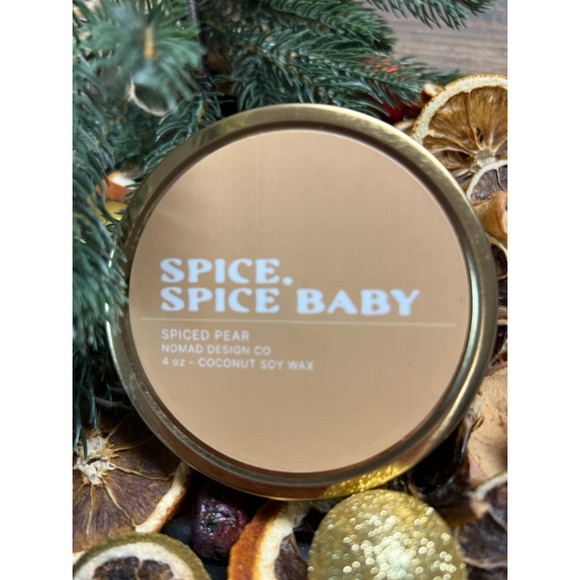 Spice Spice Baby Clean Scent Candle 4oz Tin - Picture 1 of 6